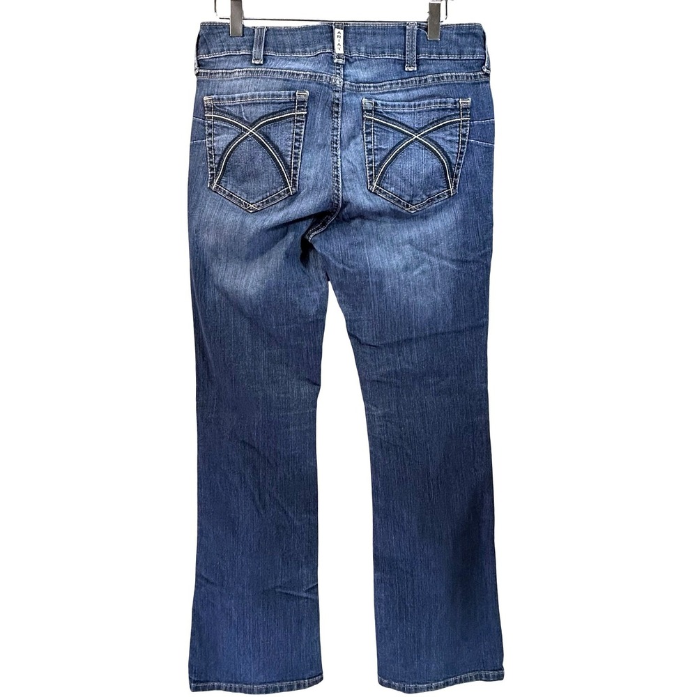 Ariat REAL Denim Rosa Bootcut Jeans Medium Wash Blue Womens 31R AW6308C - Picture 5 of 12